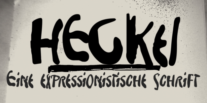 Heckel font preview