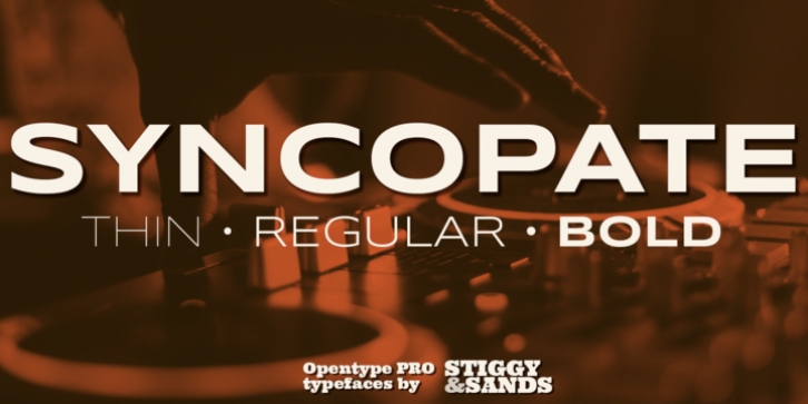 Syncopate Pro font preview