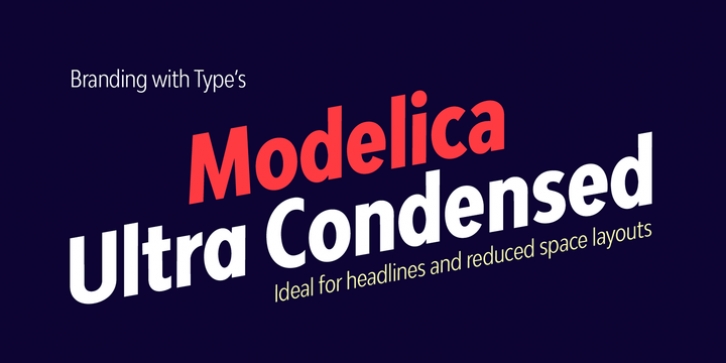Bw Modelica Ultra Condensed font preview