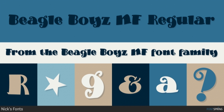 Beagle Boyz NF font preview