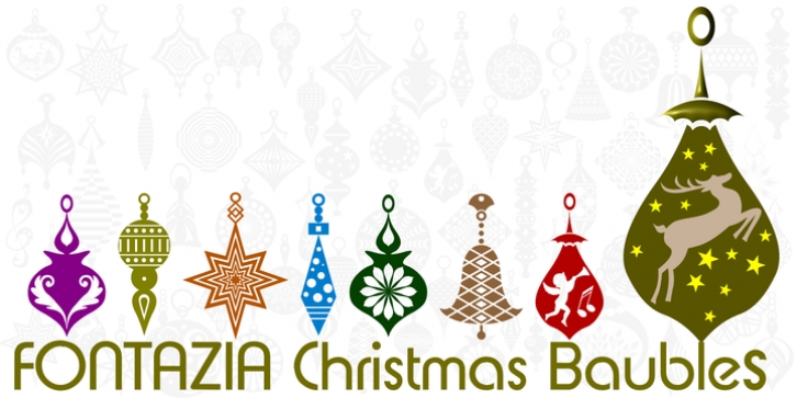 Fontazia Christmas Baubles font preview