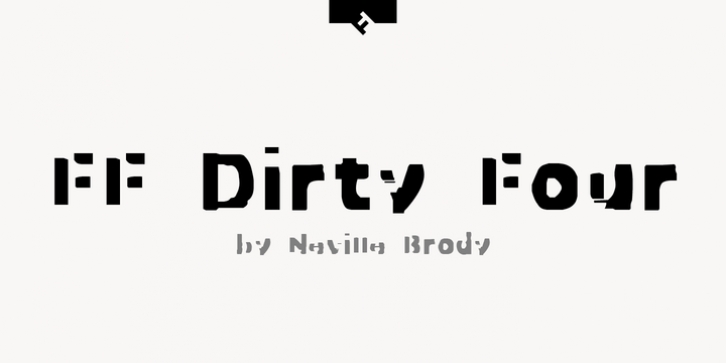 FF Dirty Four font preview