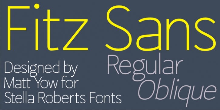 Fitz Sans SRF font preview