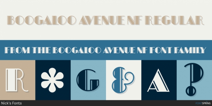 Boogaloo Avenue NF font preview
