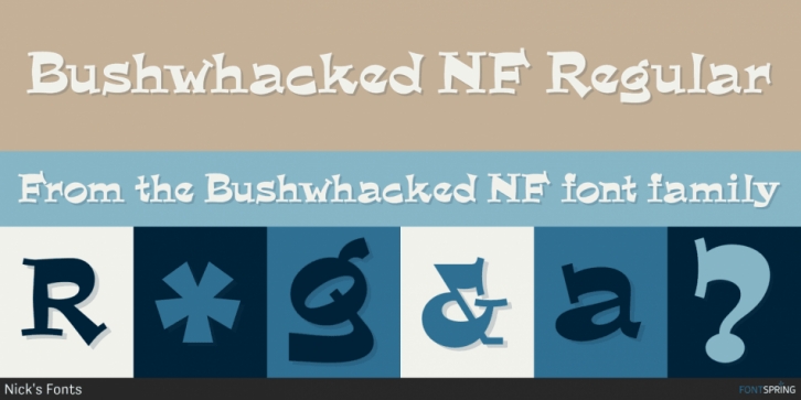 Bushwhacked NF font preview