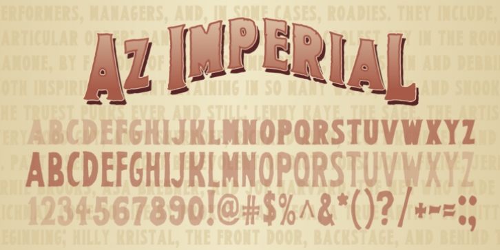 AZ Imperial font preview