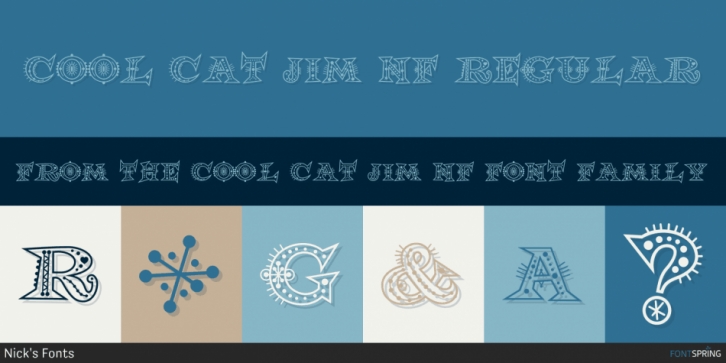 Cool Cat Jim NF font preview