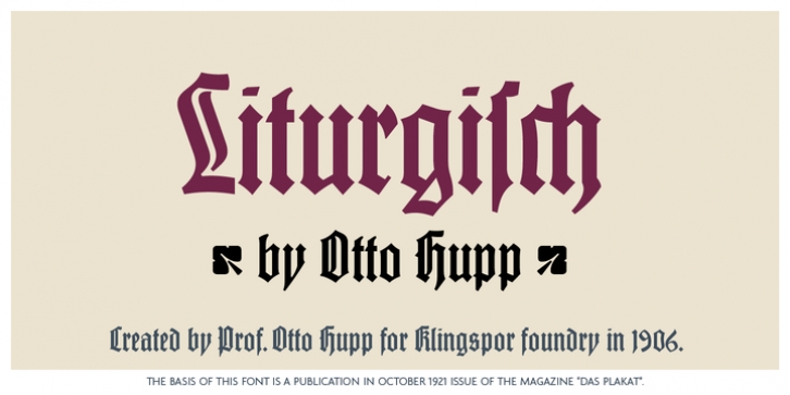 Liturgisch font preview
