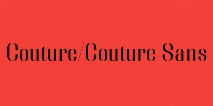 Couture font preview