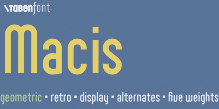 Macis font preview
