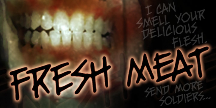 Fresh Meat BB font preview