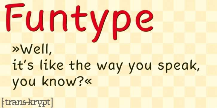 Funtype font preview