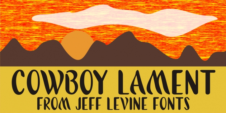 Cowboy Lament JNL font preview