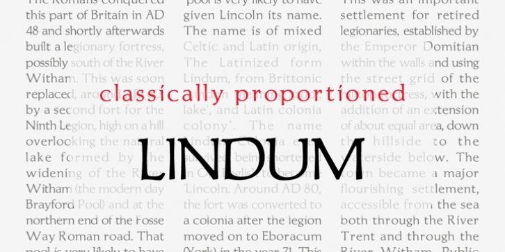 P22 Lindum font preview