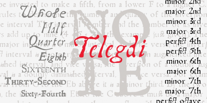 Telegdi Pro font preview