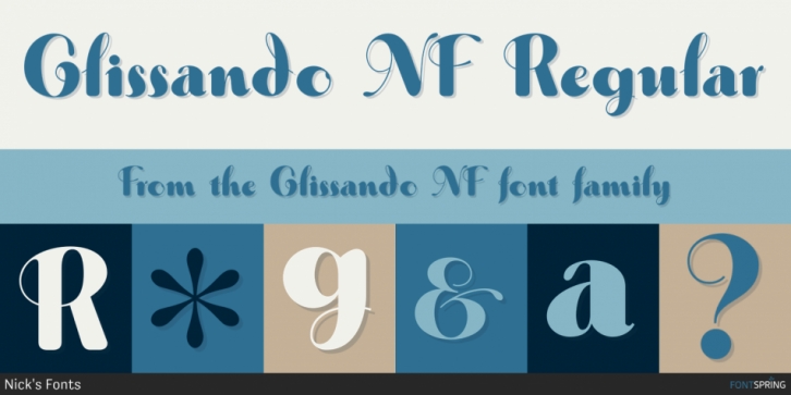 Glissando NF font preview