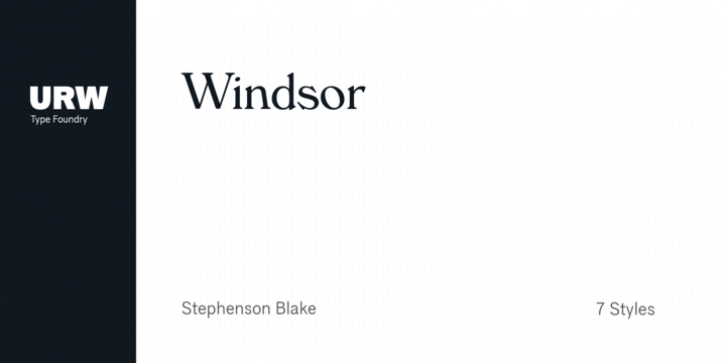 Windsor font preview