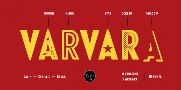 Varvara font preview