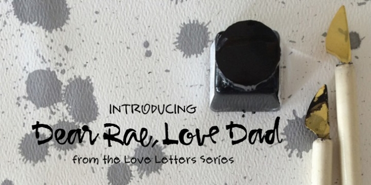 Dear Rae, Love Dad font preview