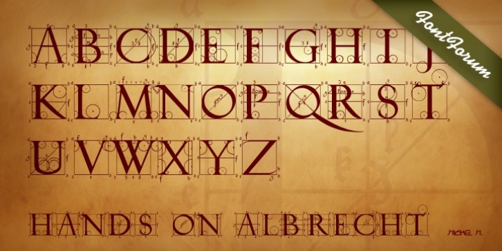 Hands on Albrecht font preview