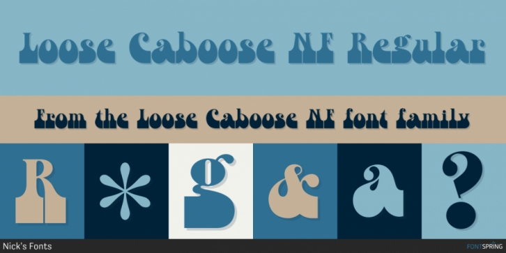 Loose Caboose NF font preview