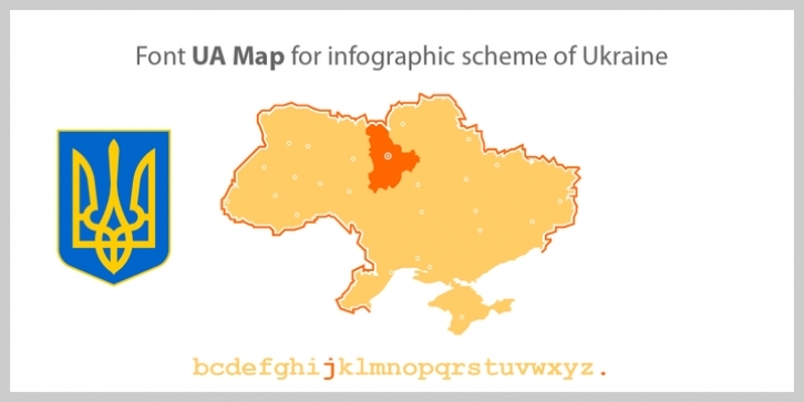 UA Map font preview