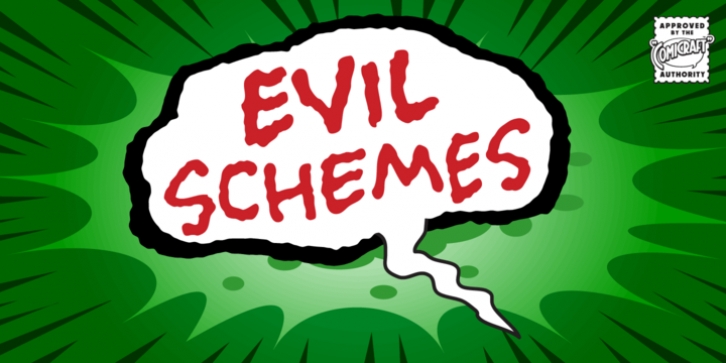 Evil Schemes font preview