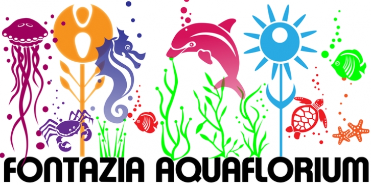 Fontazia AquaFlorium font preview
