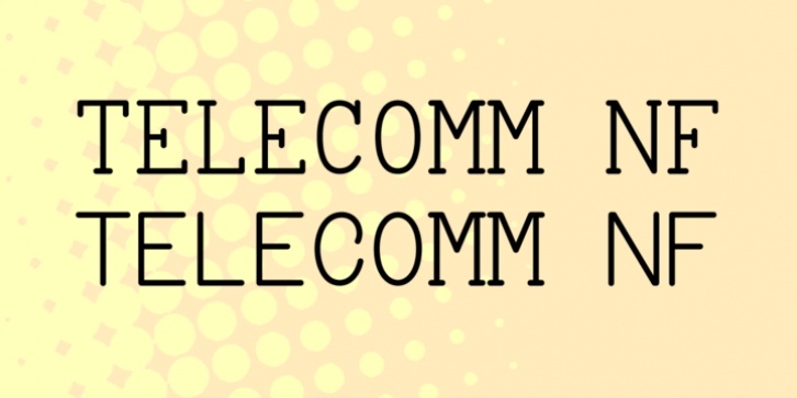 Telecomm NF font preview