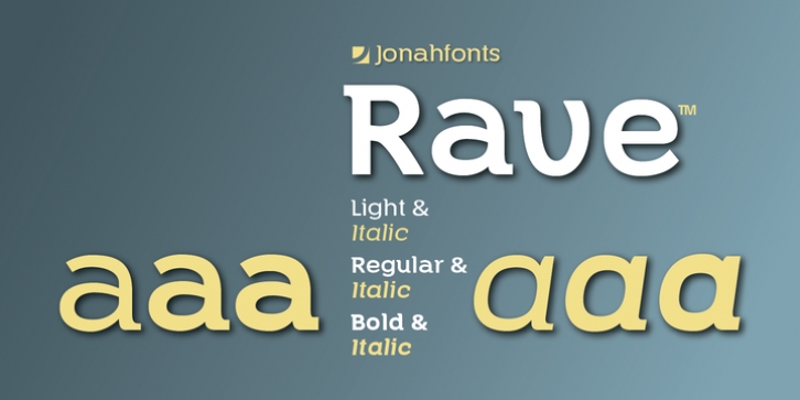 Rave font preview