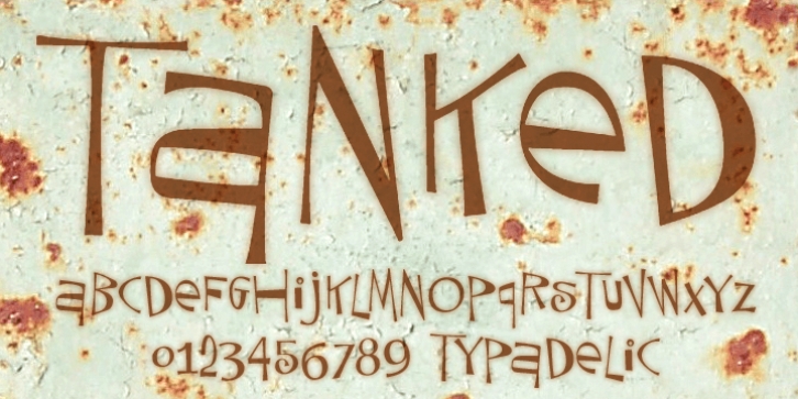 Tanked font preview