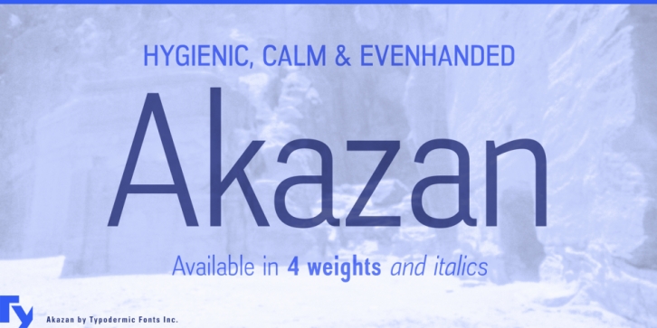 Akazan font preview