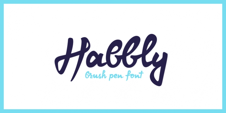 Habbly font preview