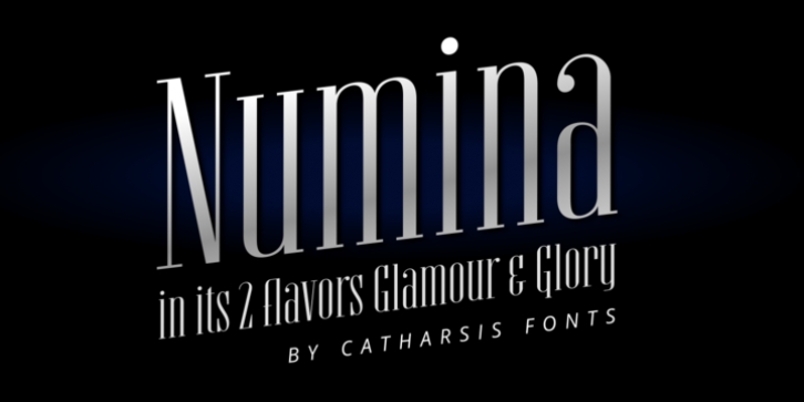 Numina font preview