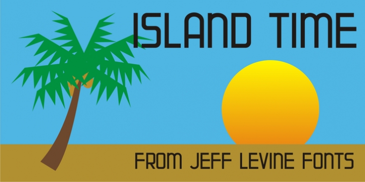 Island Time JNL font preview