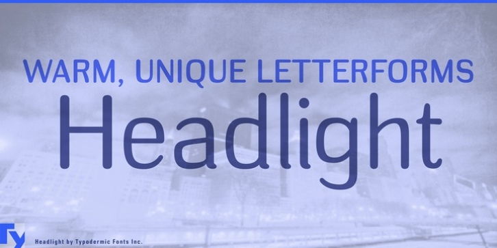 Headlight font preview