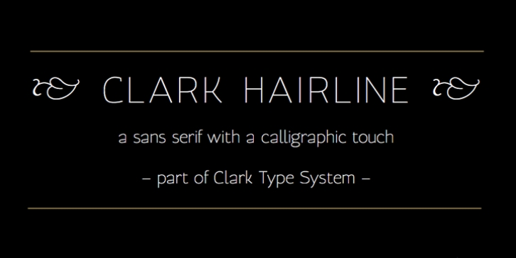 Clark font preview