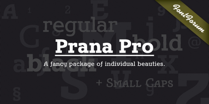 Prana Pro font preview