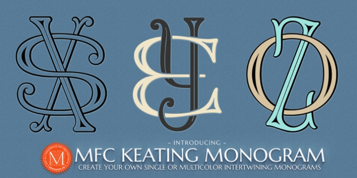 MFC Keating Monogram font preview
