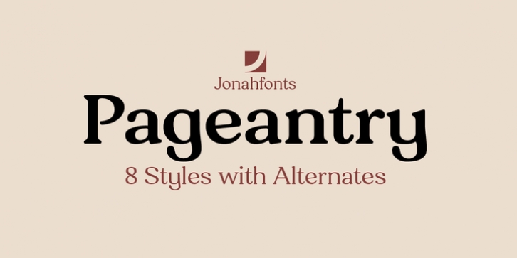 Pageantry font preview