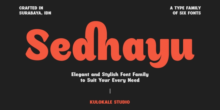 Sedhayu font preview