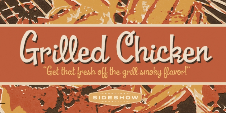Grilled Chicken font preview