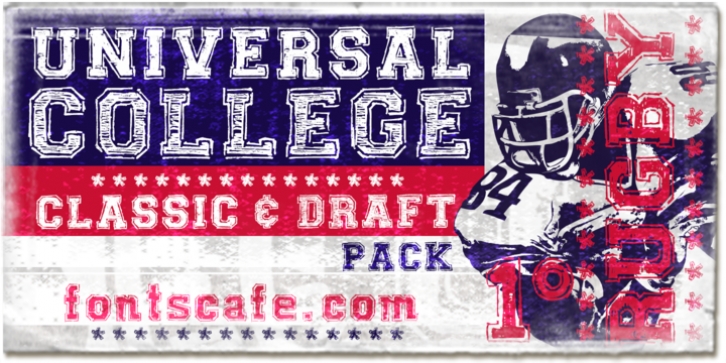 Universal College font preview