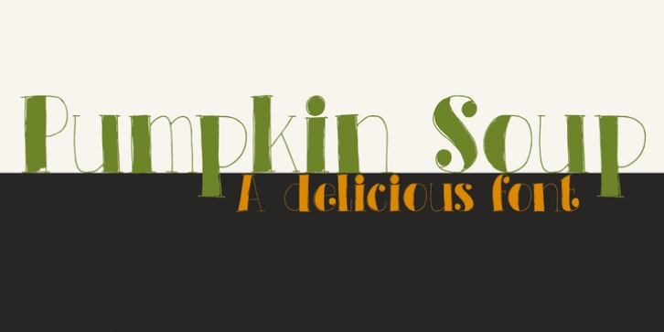 Pumpkin Soup font preview