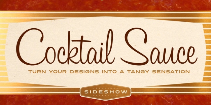 Cocktail Sauce font preview