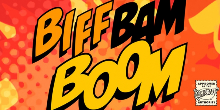 Biff Bam Boom font preview