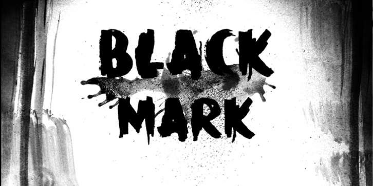 Black Mark font preview