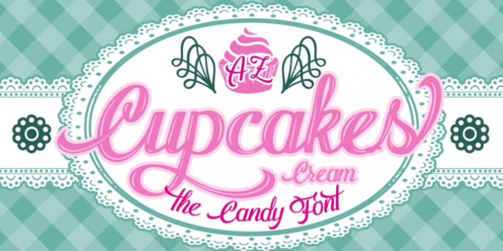 AZ Cupcakes font preview