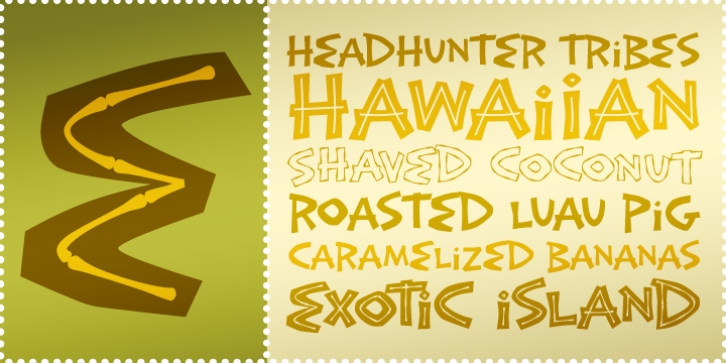 Exotic Island BTN font preview