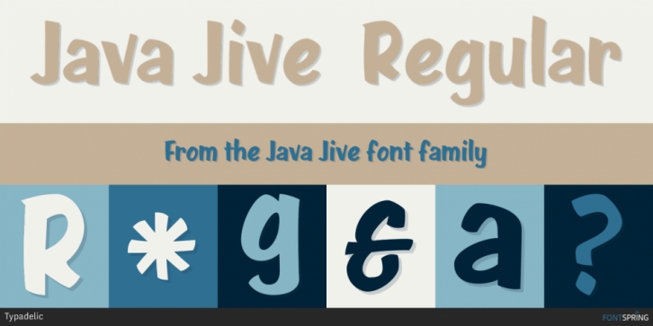 Java Jive font preview